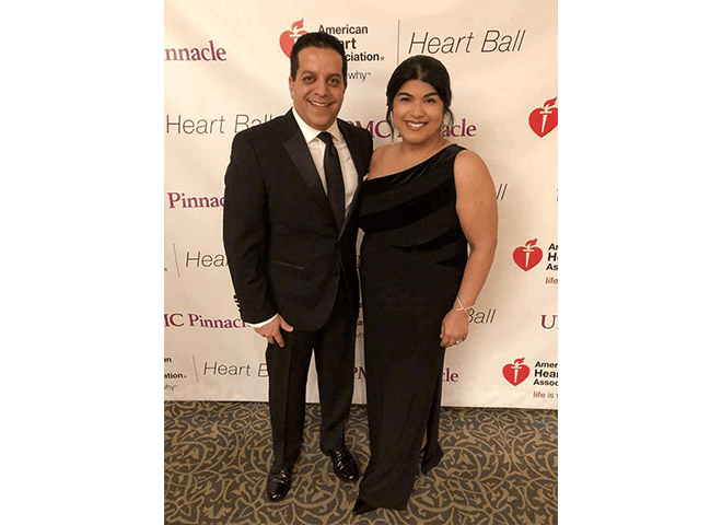 Dr. Singh and Her Husband at the Heart Ball Charity Event